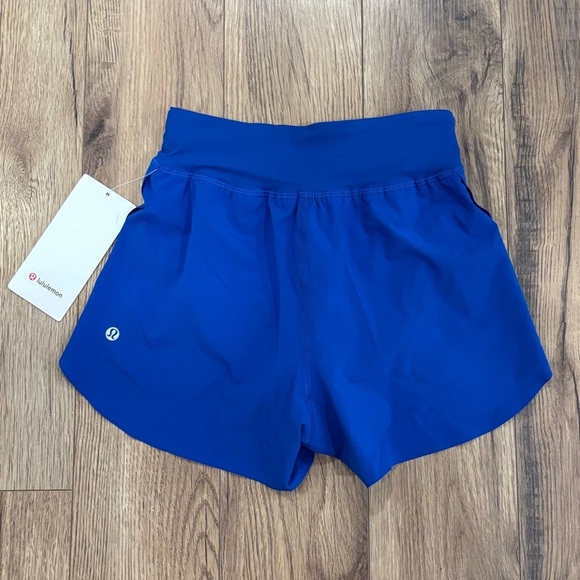lululemon athletica Pants - NWT Lululemon Fast & Free High Rise Split Shorts 3" Galactic Cobalt Size XXXS 0